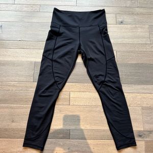 Zyia Active Black Pocket Light N Tight Leggings-Size 4